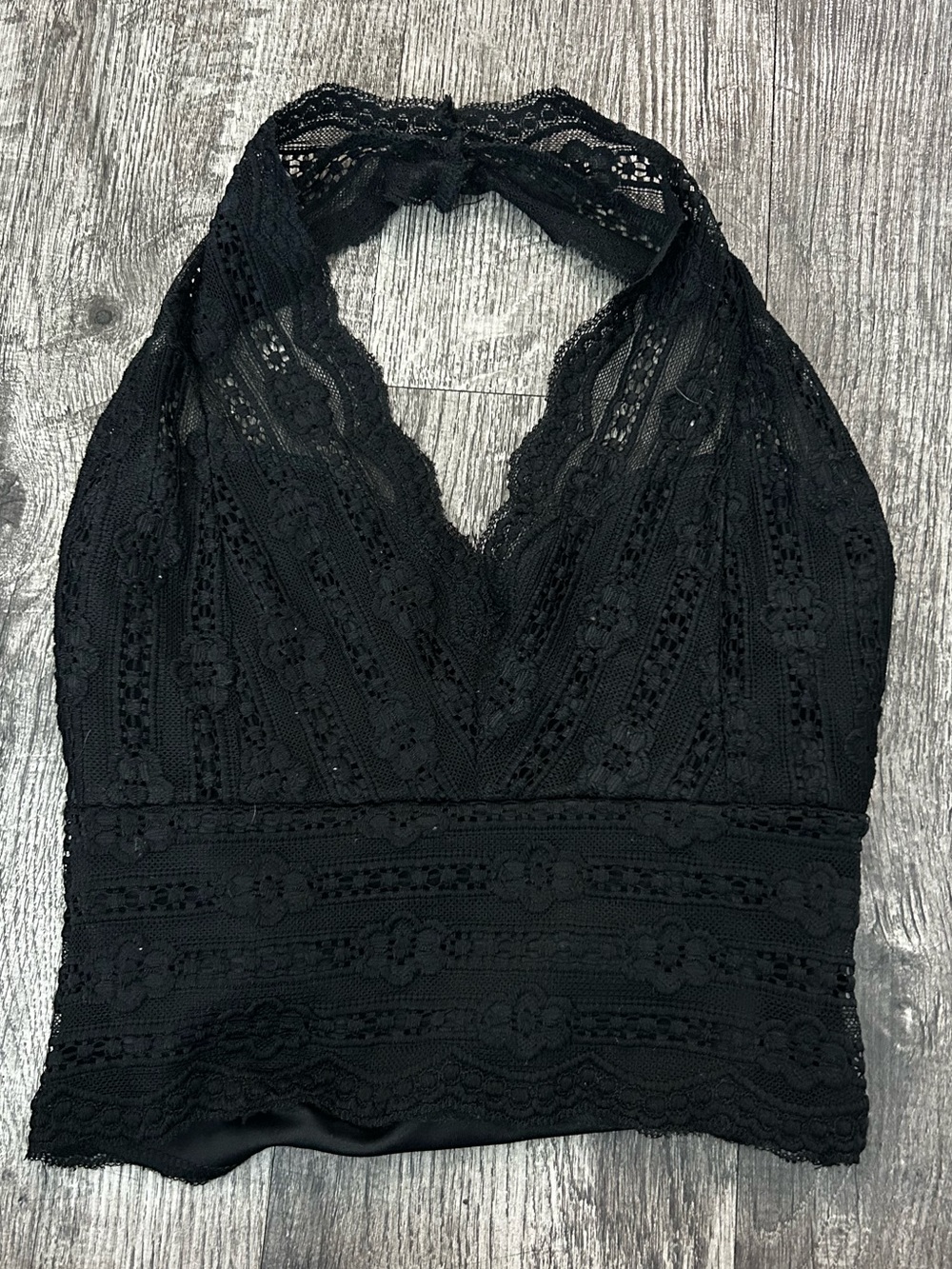 Deb Black Lace Halter Camisole